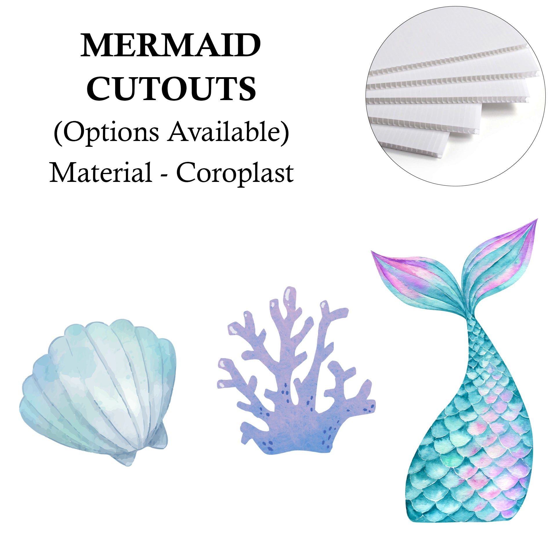 Mermaid/ Under The sea Cutouts or Props