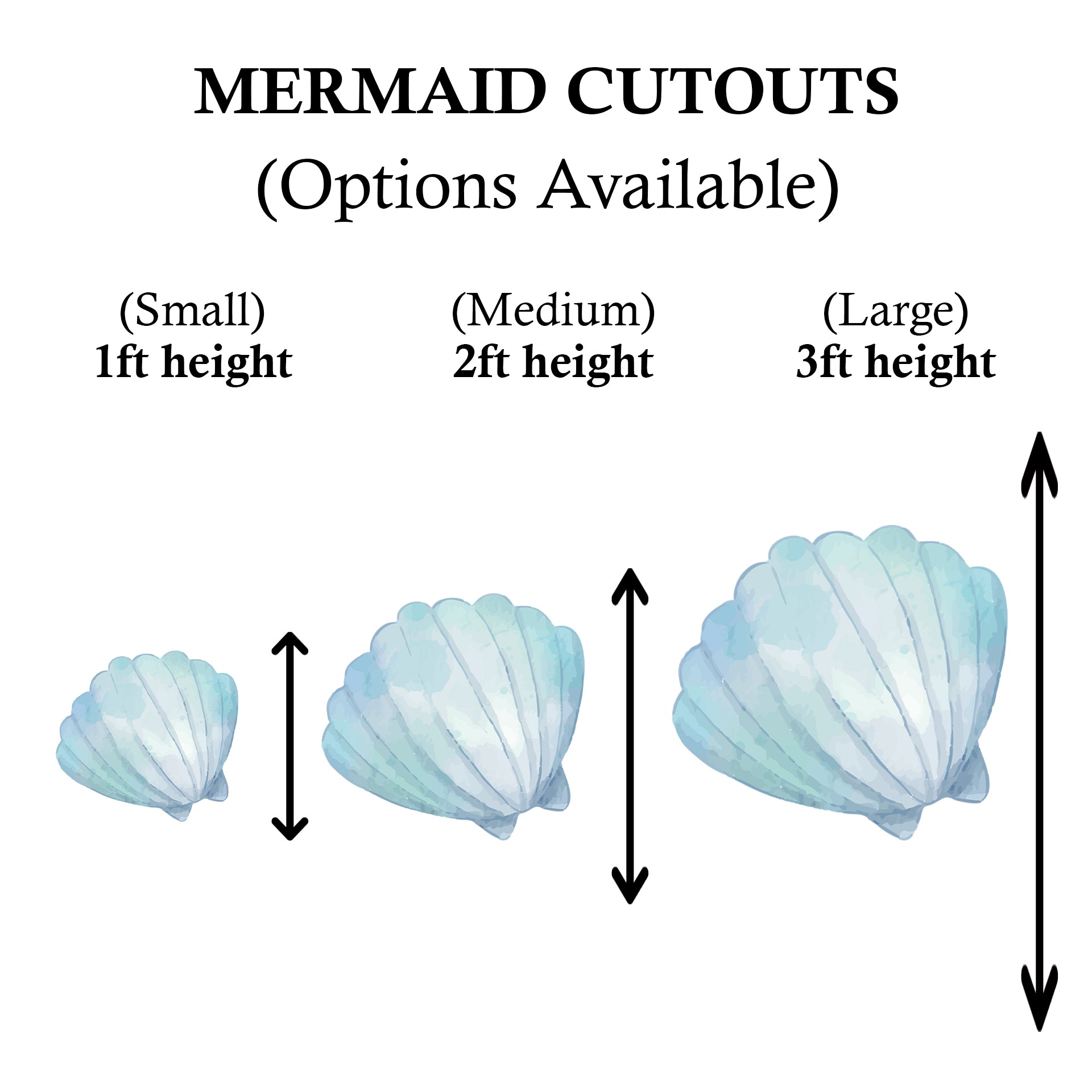 Mermaid/ Under The sea Cutouts or Props