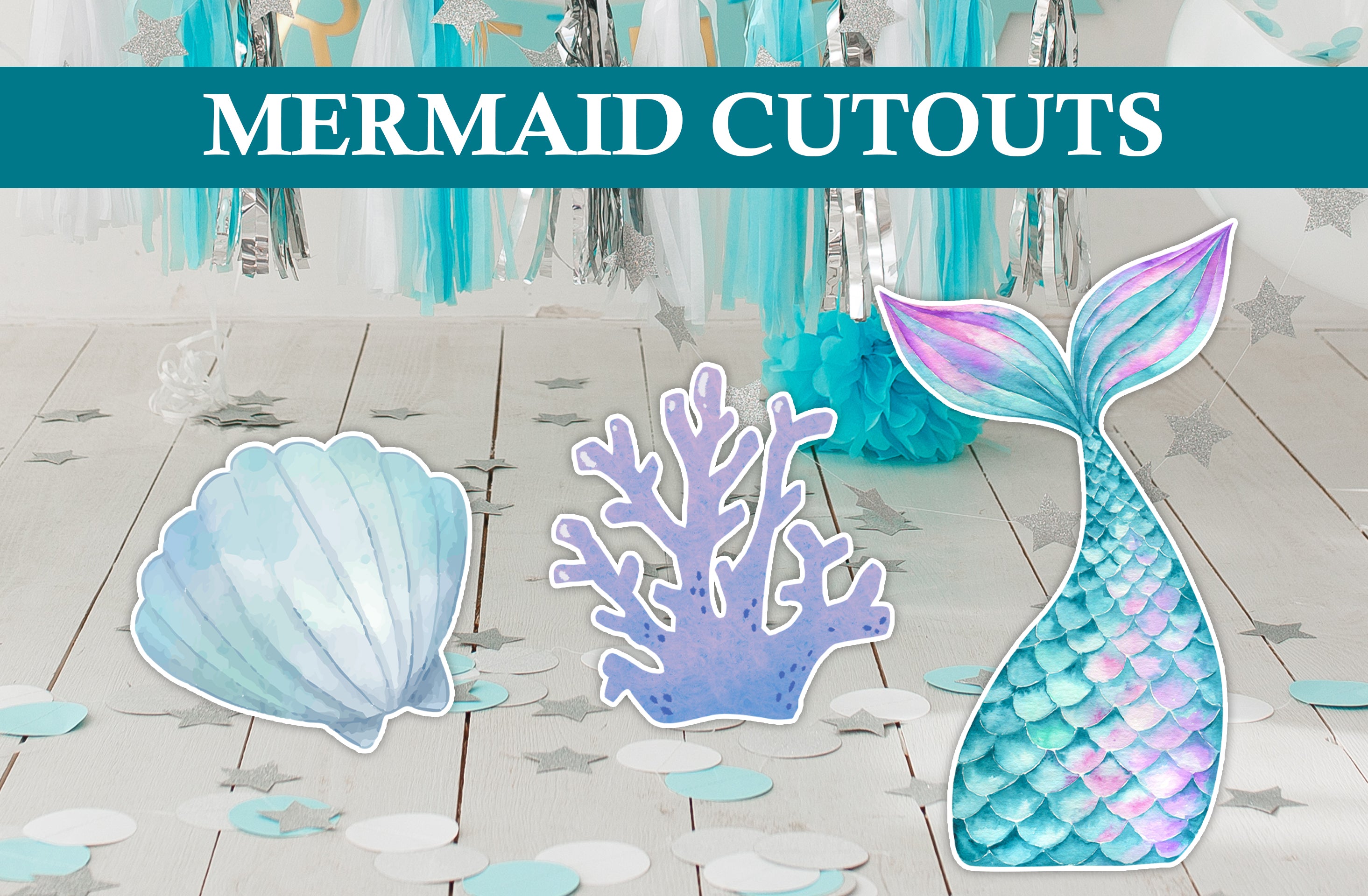 Mermaid/ Under The sea Cutouts or Props