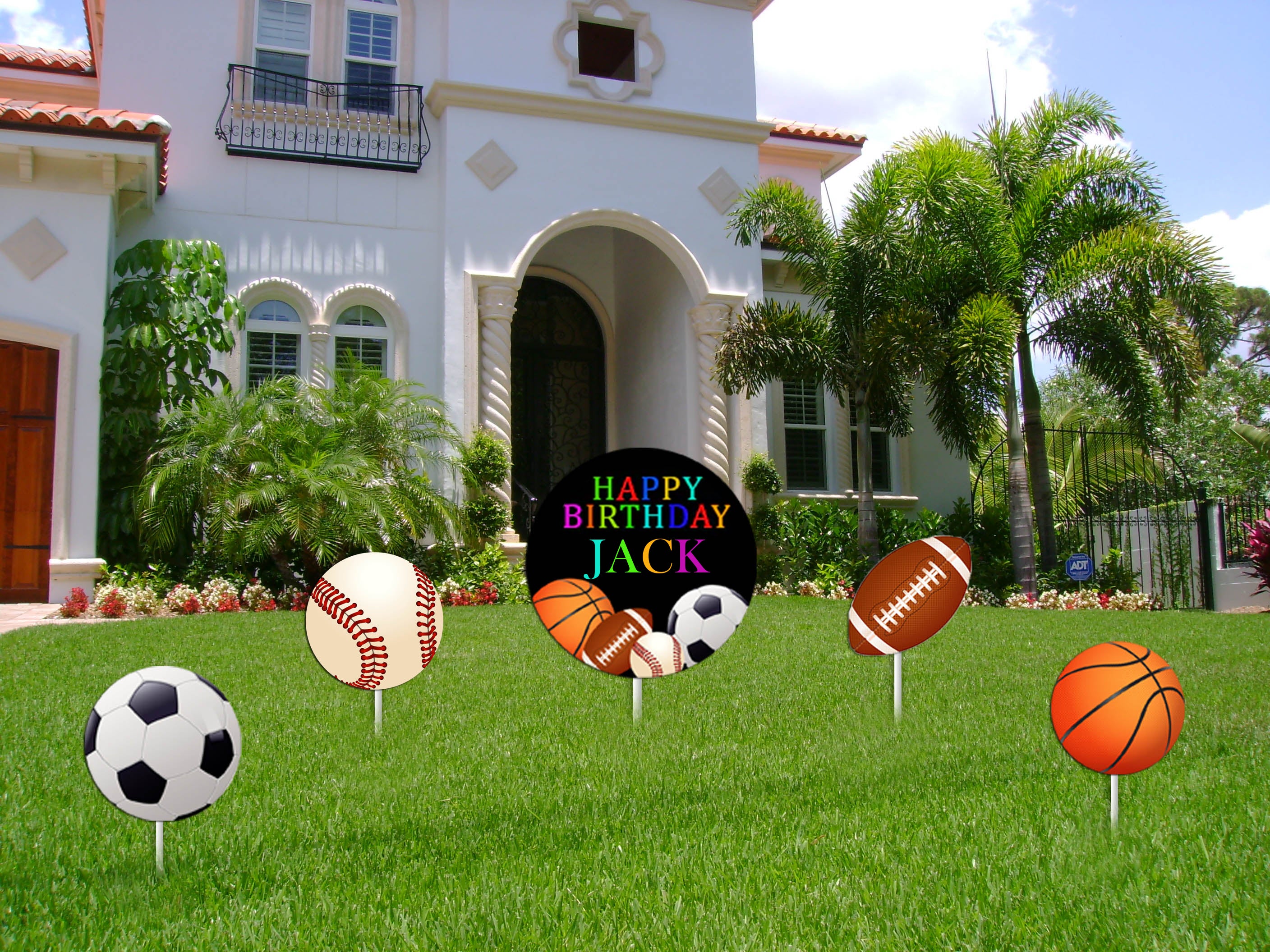 Sports Theme Birthday Party Cutouts