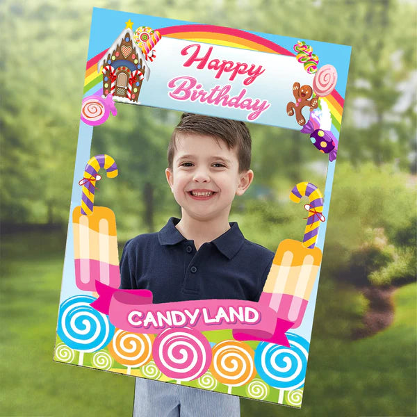 Candyland  Birthday Party Selfie Photo Booth Frame
