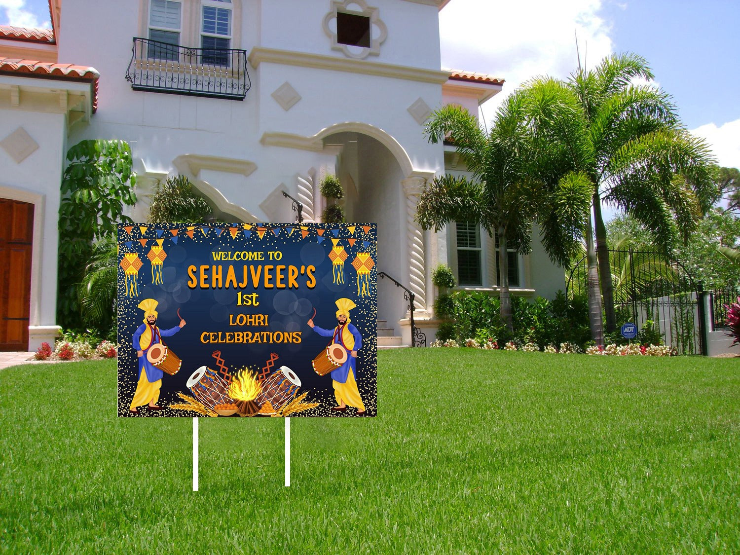 Lohri Party Personalized Welcome Board