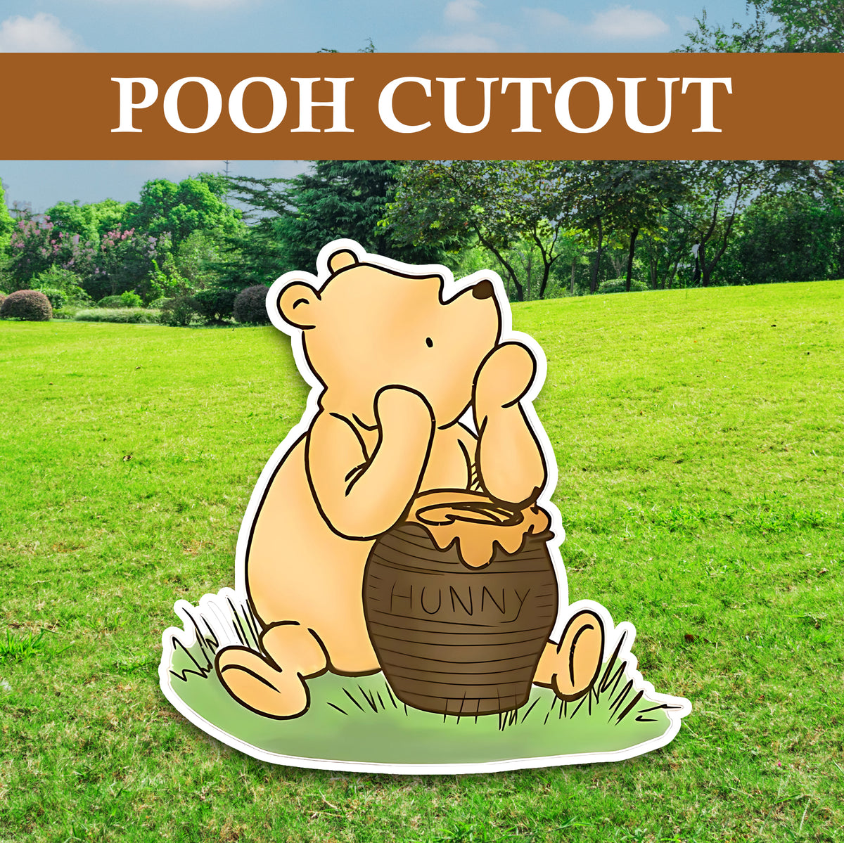 Pooh Party Cutout / Prop