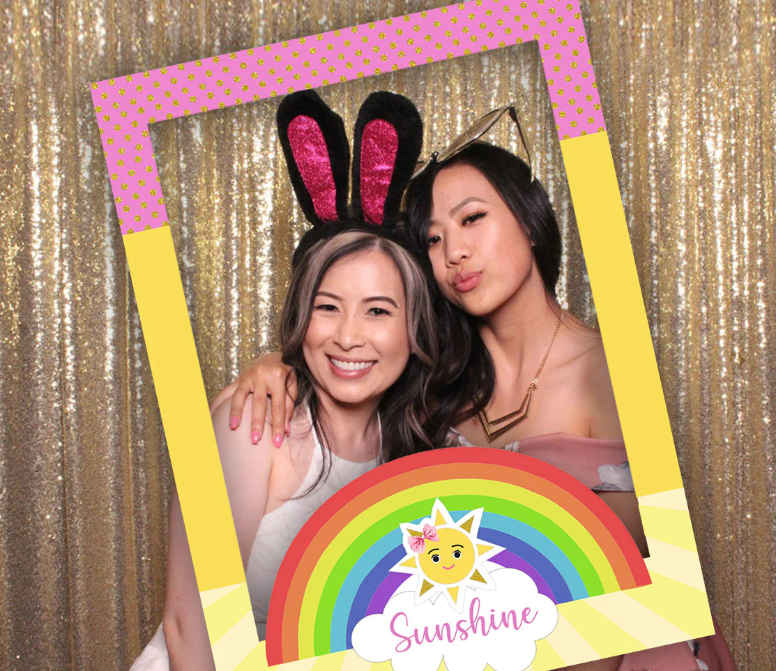 Sunshine Theme Birthday Party Selfie Photo Booth Frame