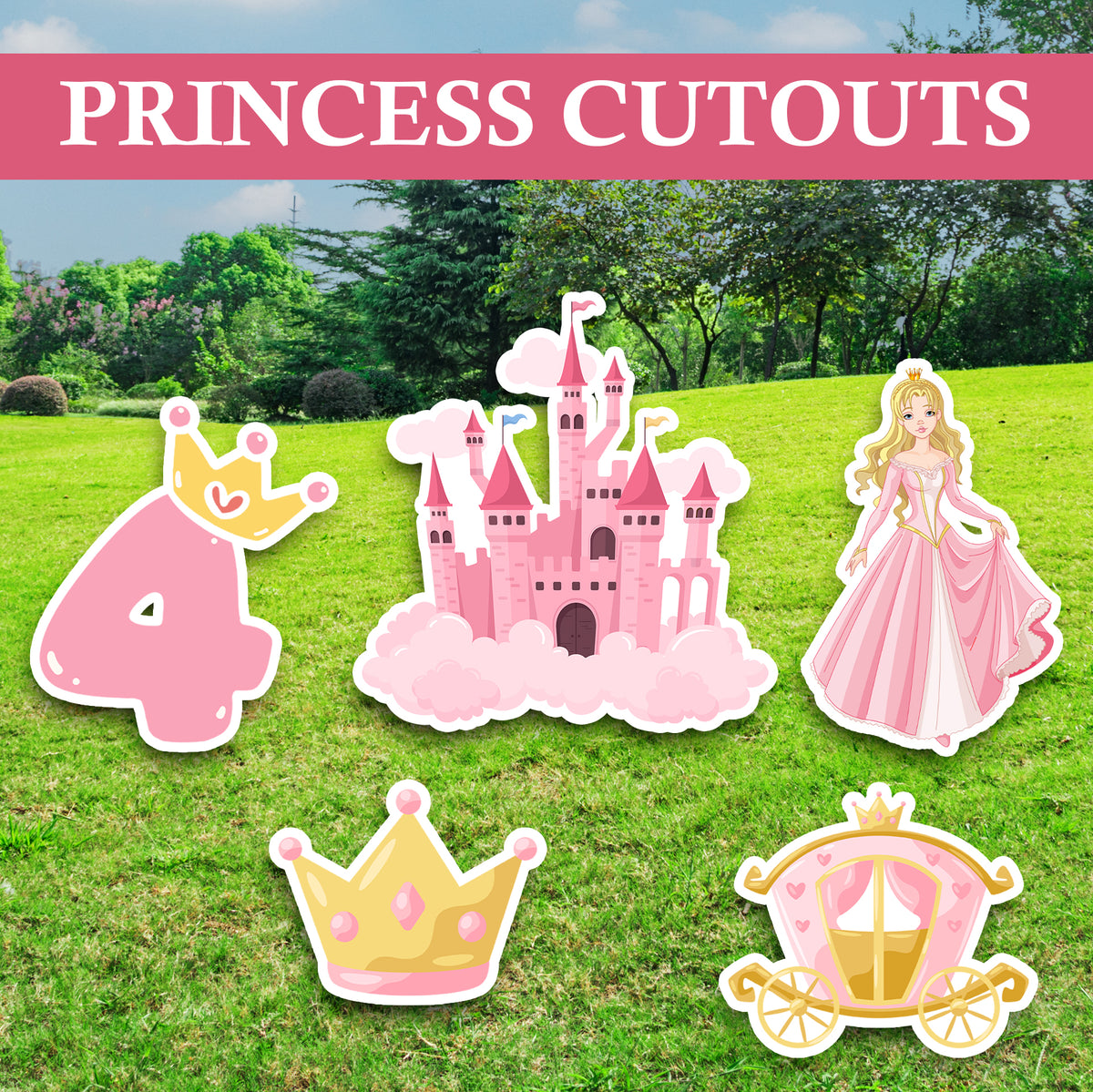 Princess Theme Party Cutouts / Props