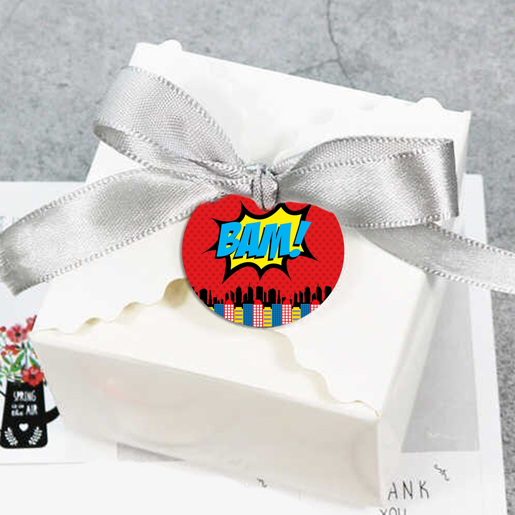 Super Hero Birthday Party Thank You Tags/Return Gift tags