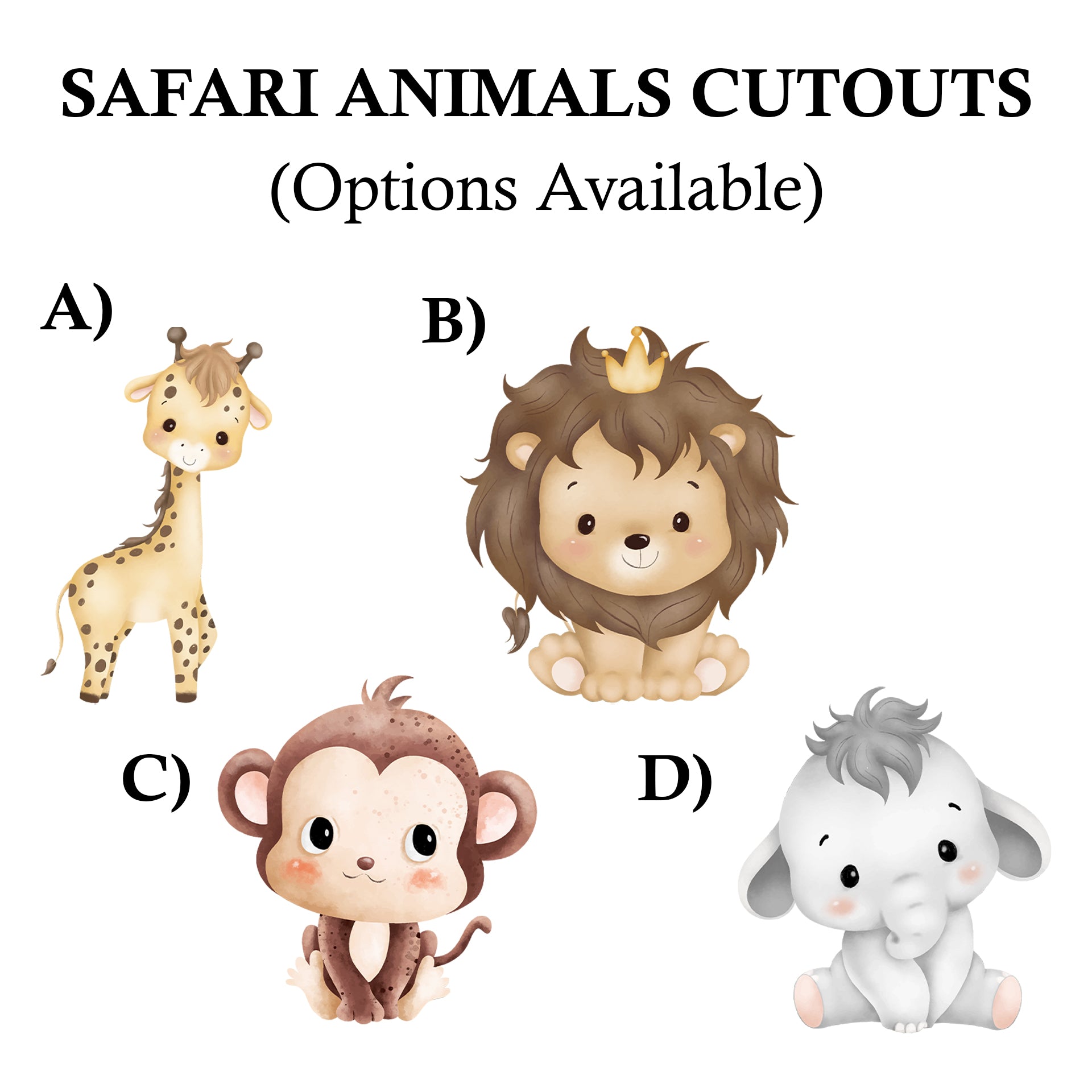 Jungle Party Cutouts / Props