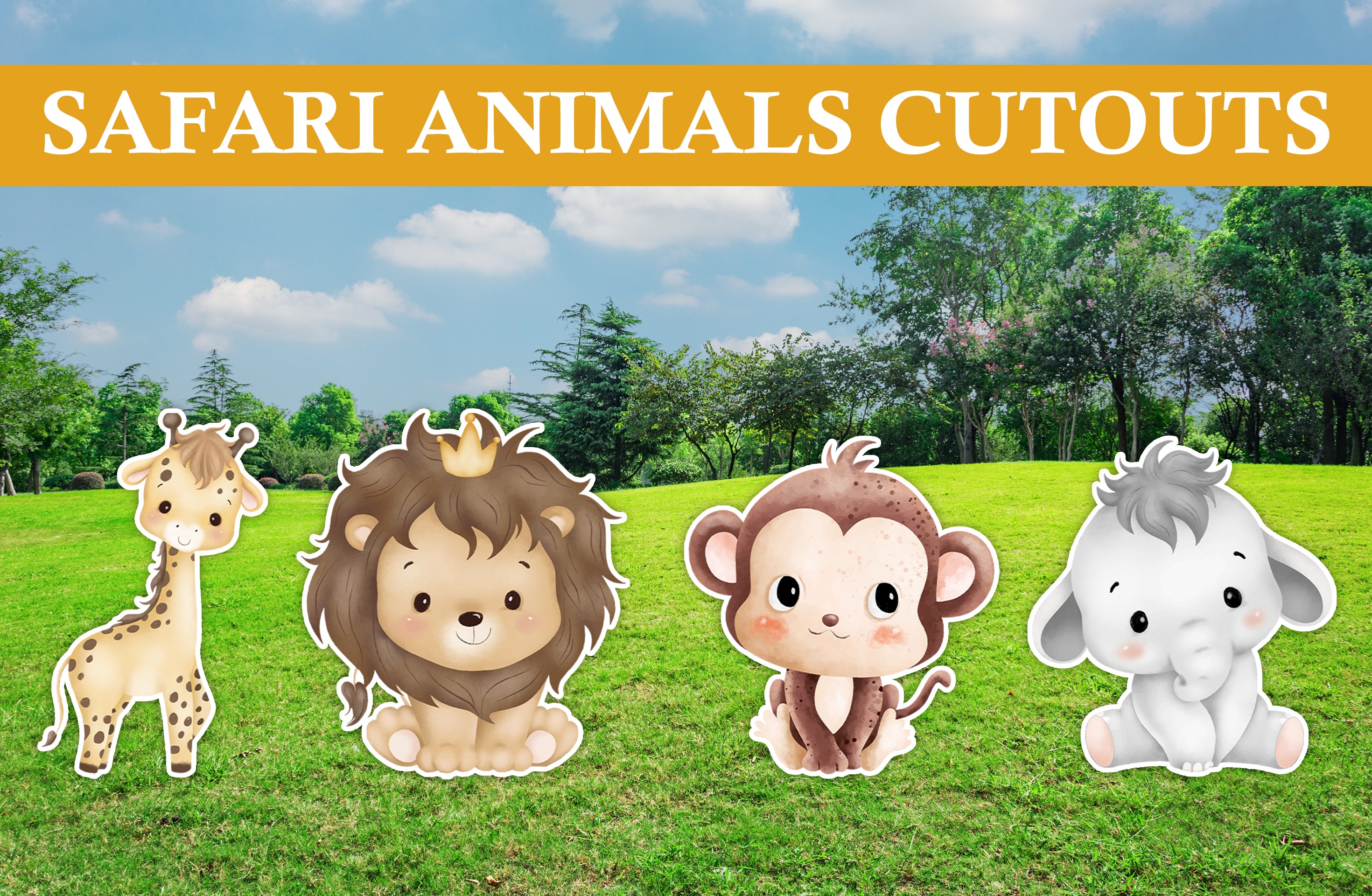 Jungle Party Cutouts / Props