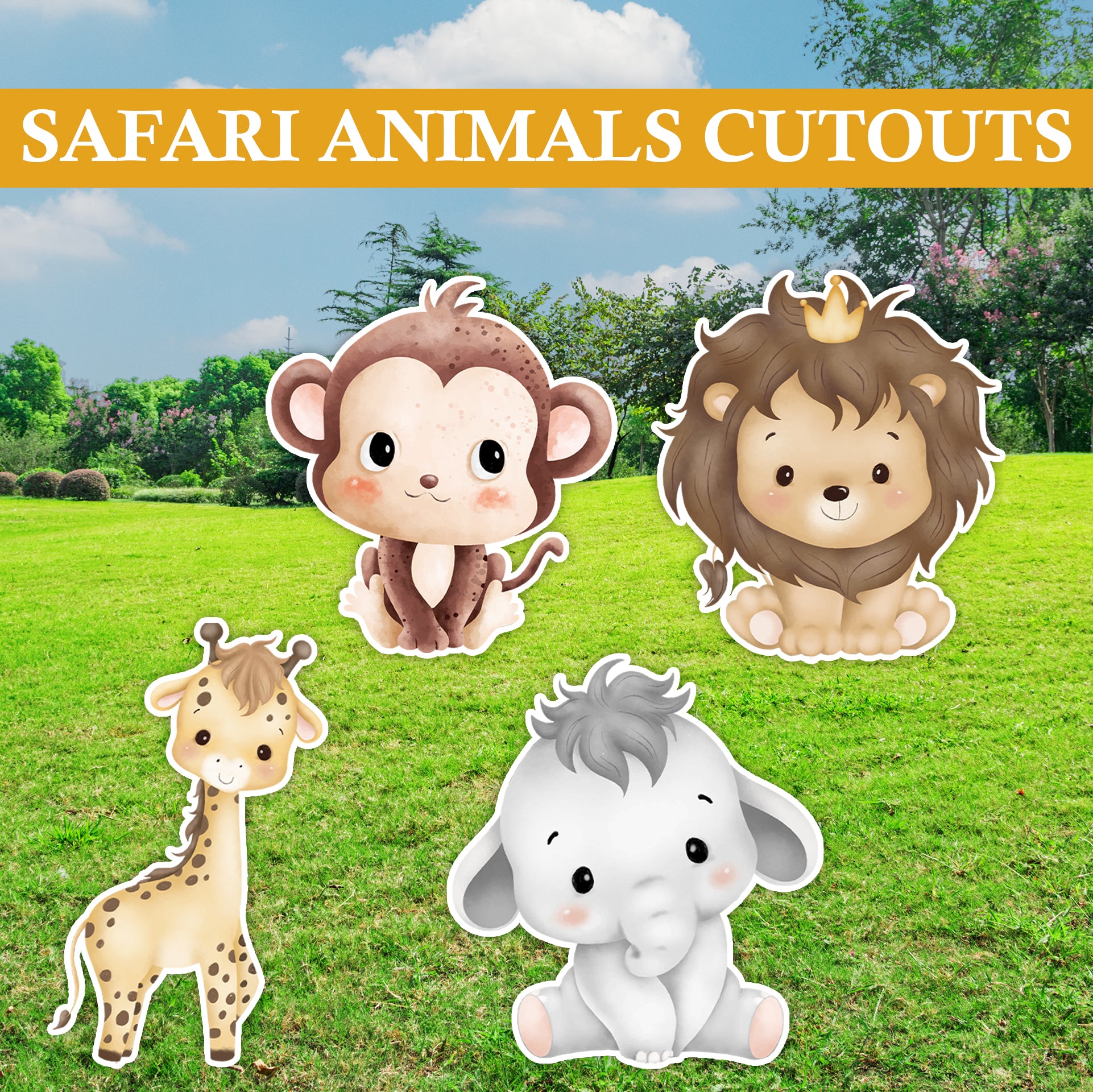 Jungle Party Cutouts / Props