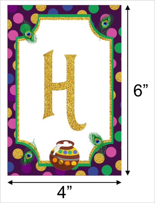 Little Krishna Theme Birthday Party Banner for Decoration