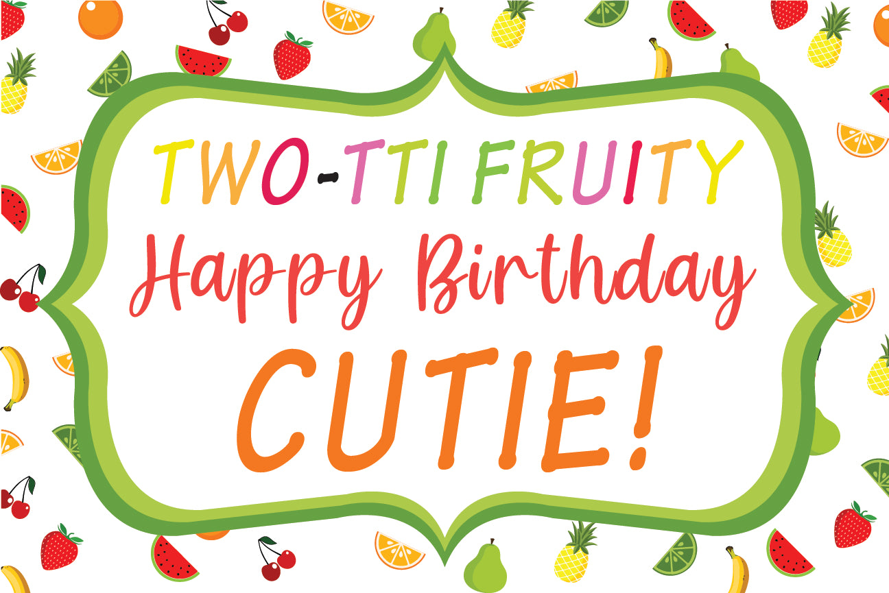 Twotti Fruity Birthday Table Mats for Decoration