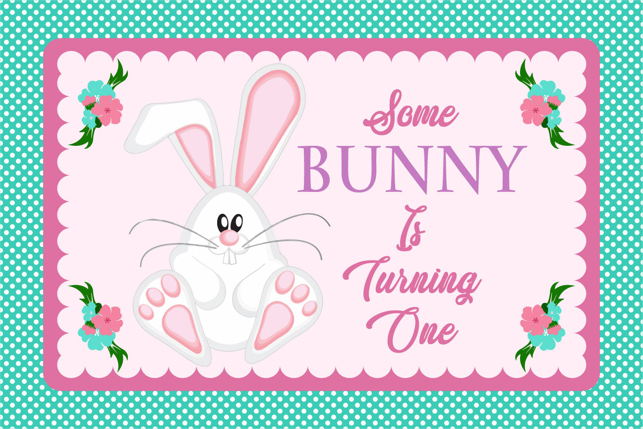 Bunny Theme Birthday Table Mats for Decoration