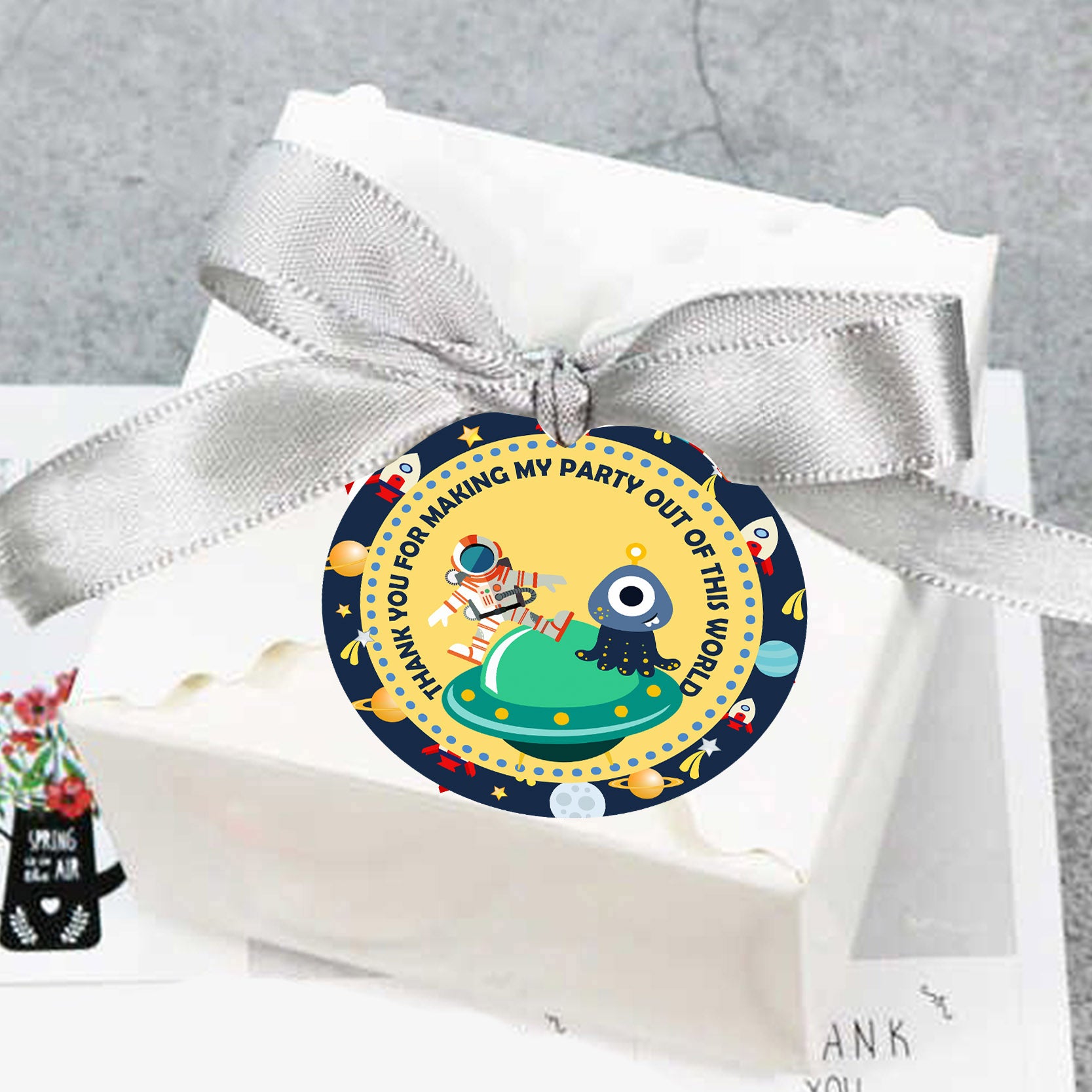 Space Theme Birthday Party Thank You Tags/Return Gift tags