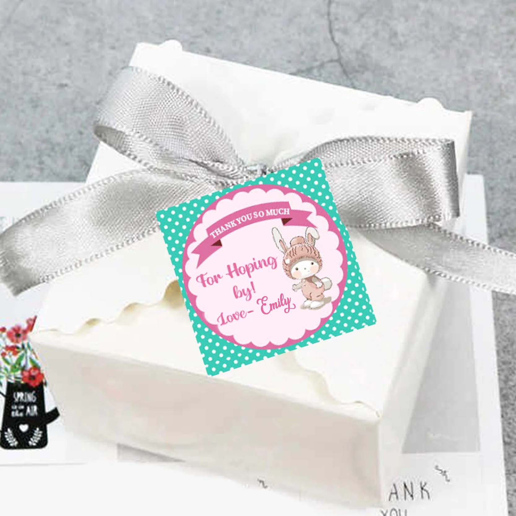 Bunny Birthday Party Thank You Tags/Return Gift tags