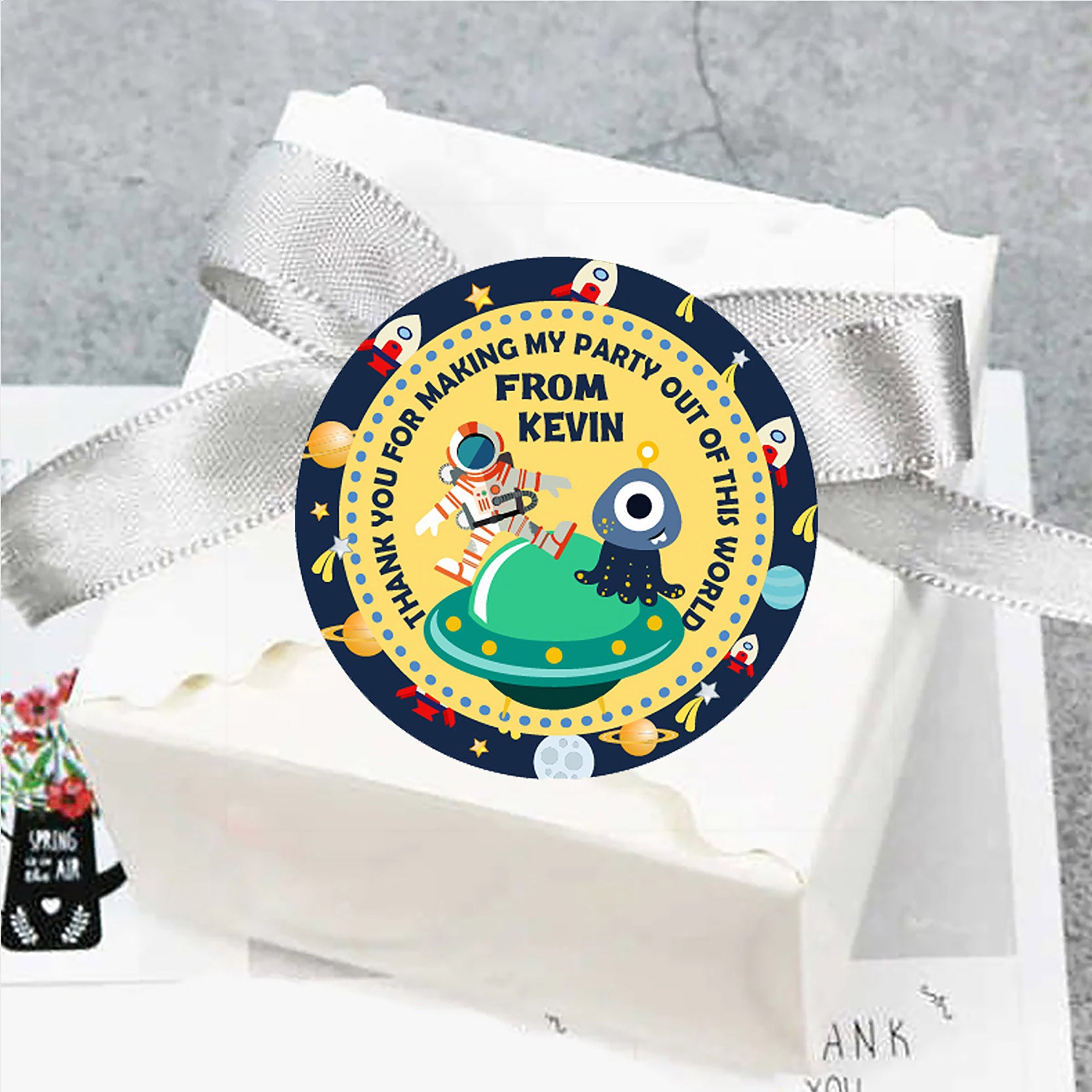 Space Theme Birthday Party Thank You Tags/Return Gift tags