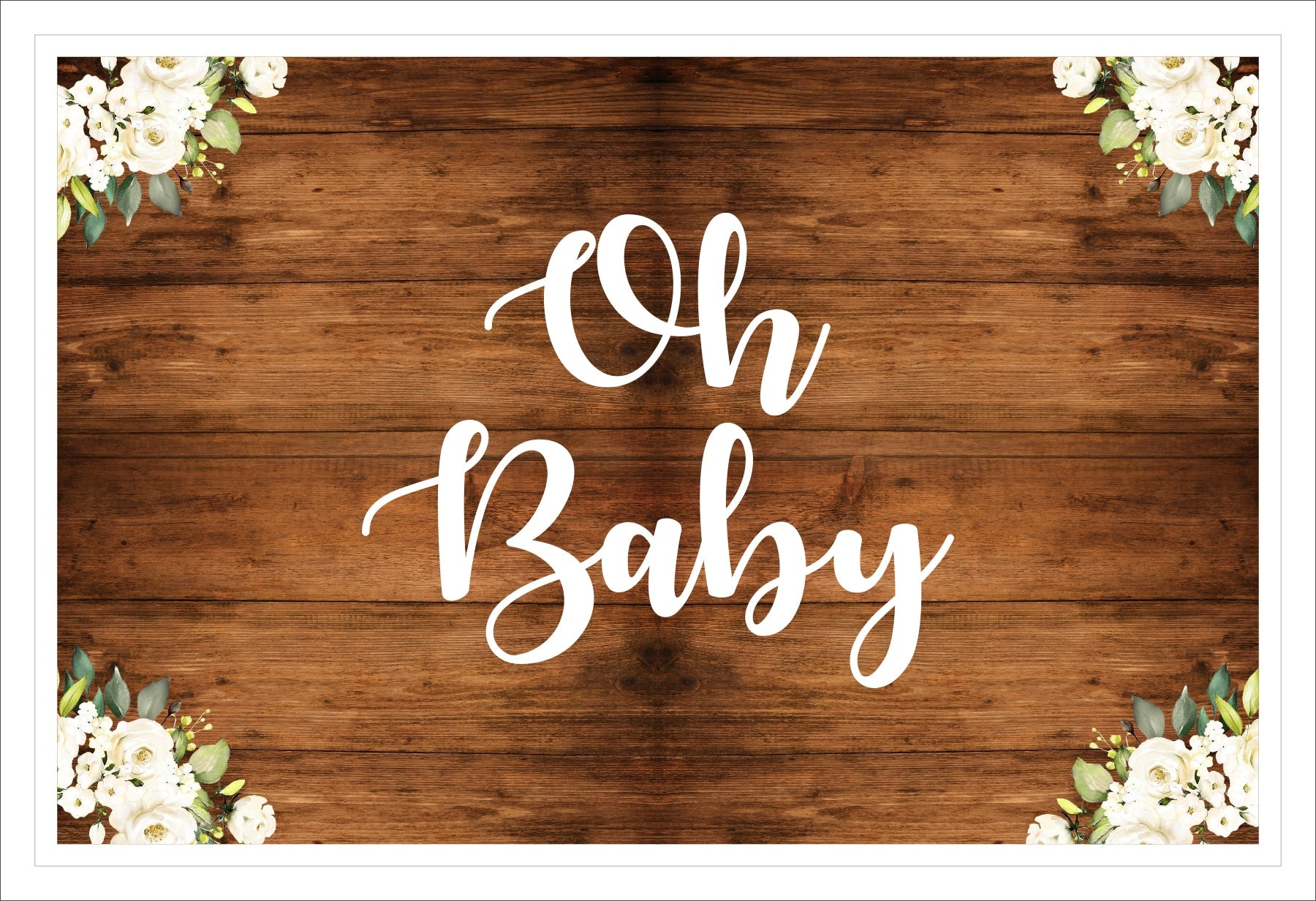 "Oh Baby" Theme Baby Shower Theme Table Mats for Decoration
