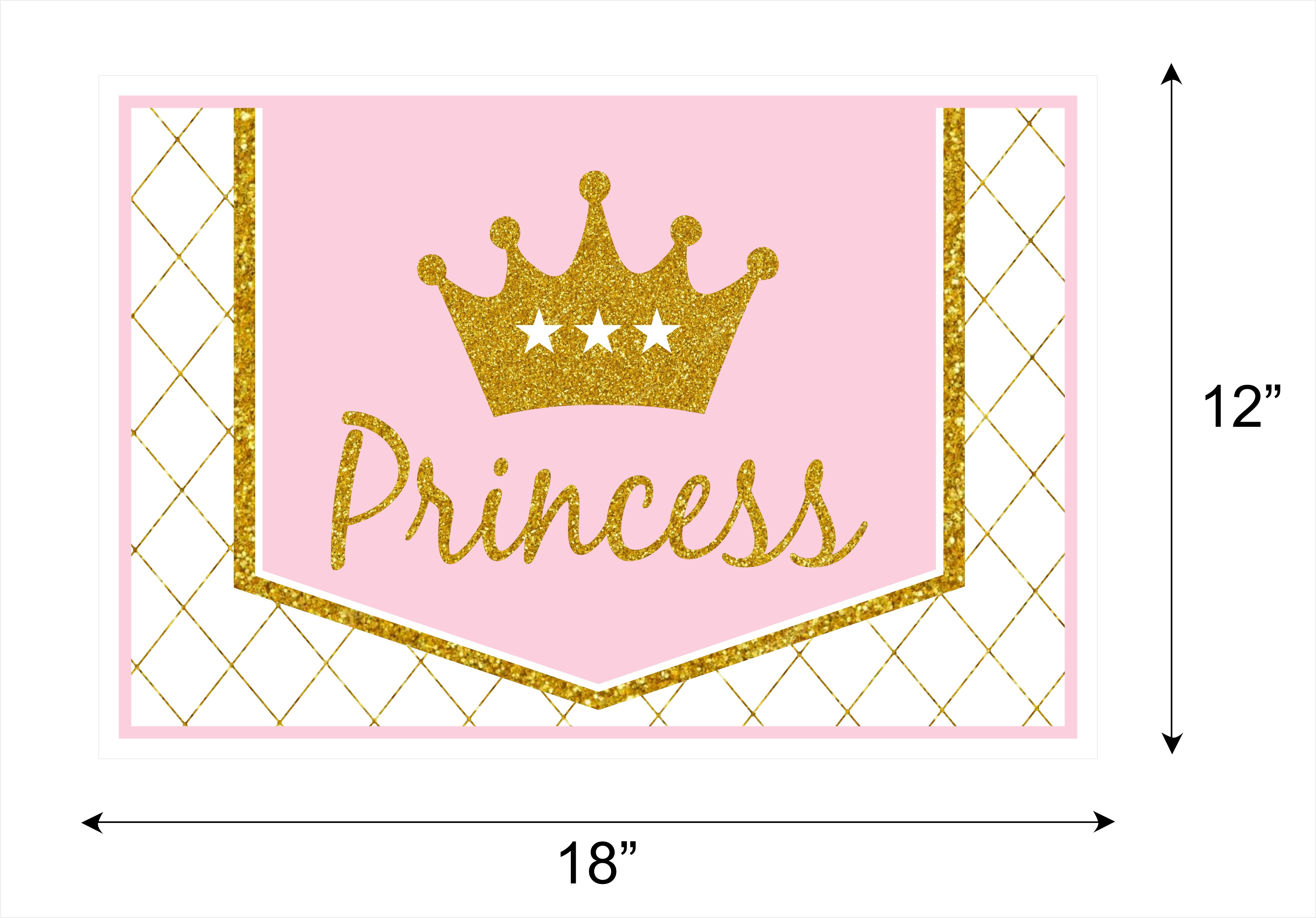 Princess Theme Birthday Table Mats for Decoration
