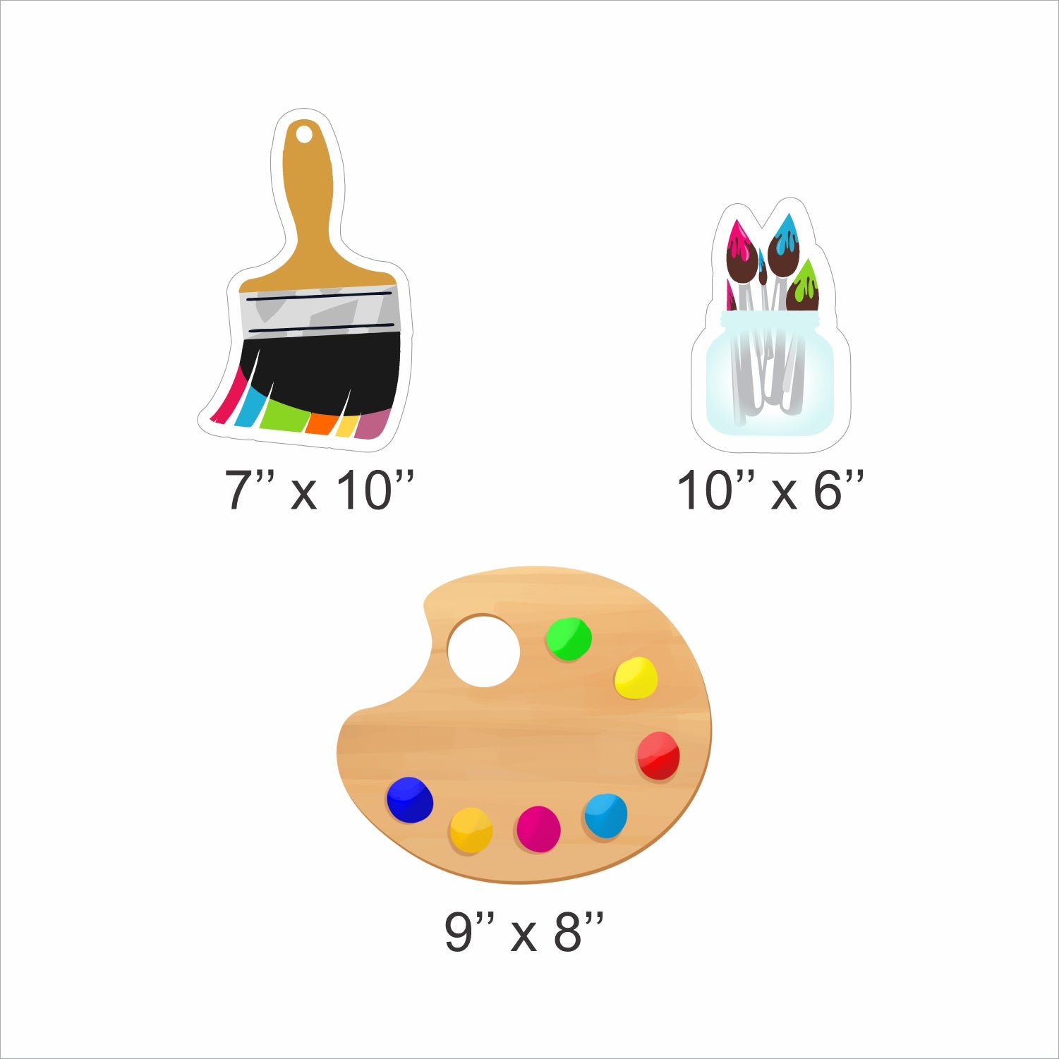 Art and Paint Party Table Toppers for Decoration