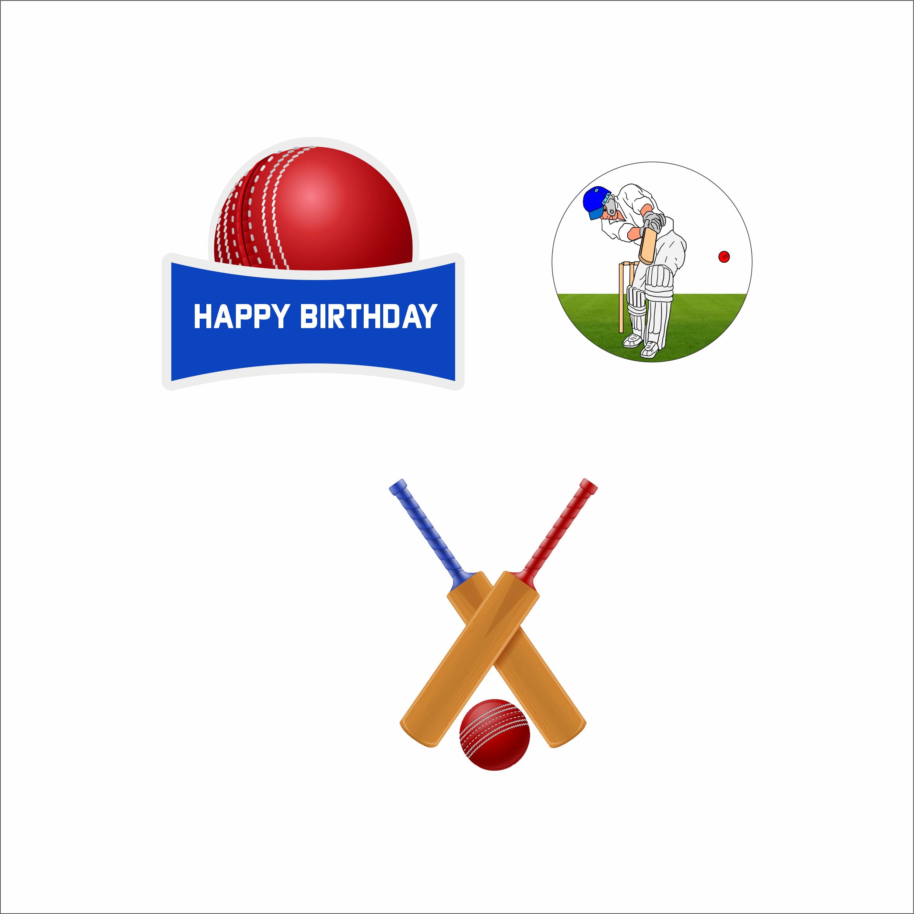 Cricket Theme Birthday Party Table Toppers for Decoration