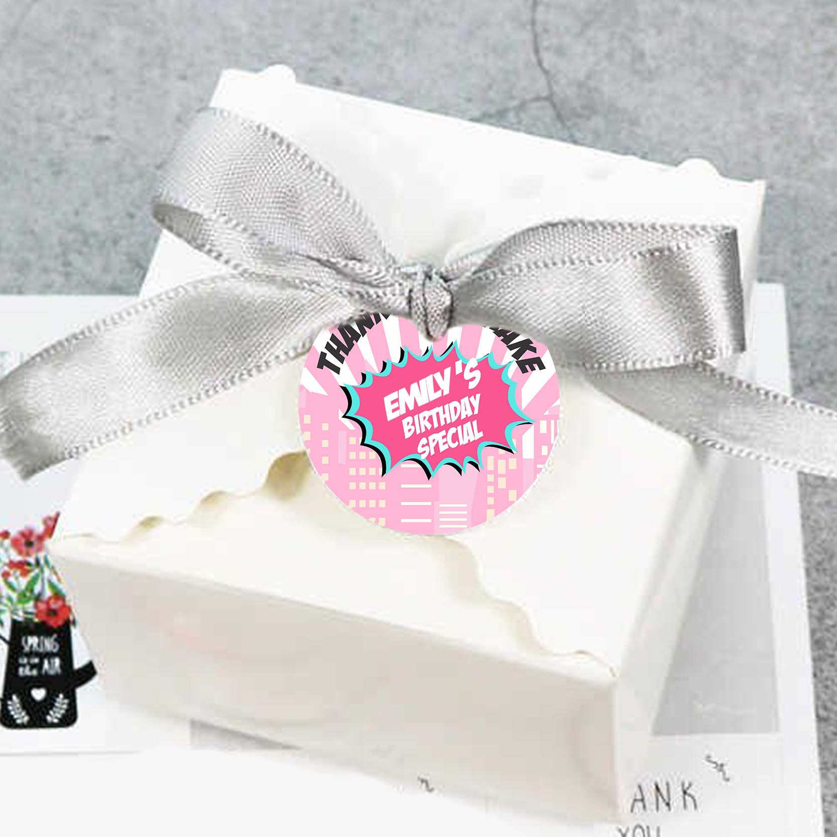 Super Girl Birthday Party Thank You Tags/Return Gift tags