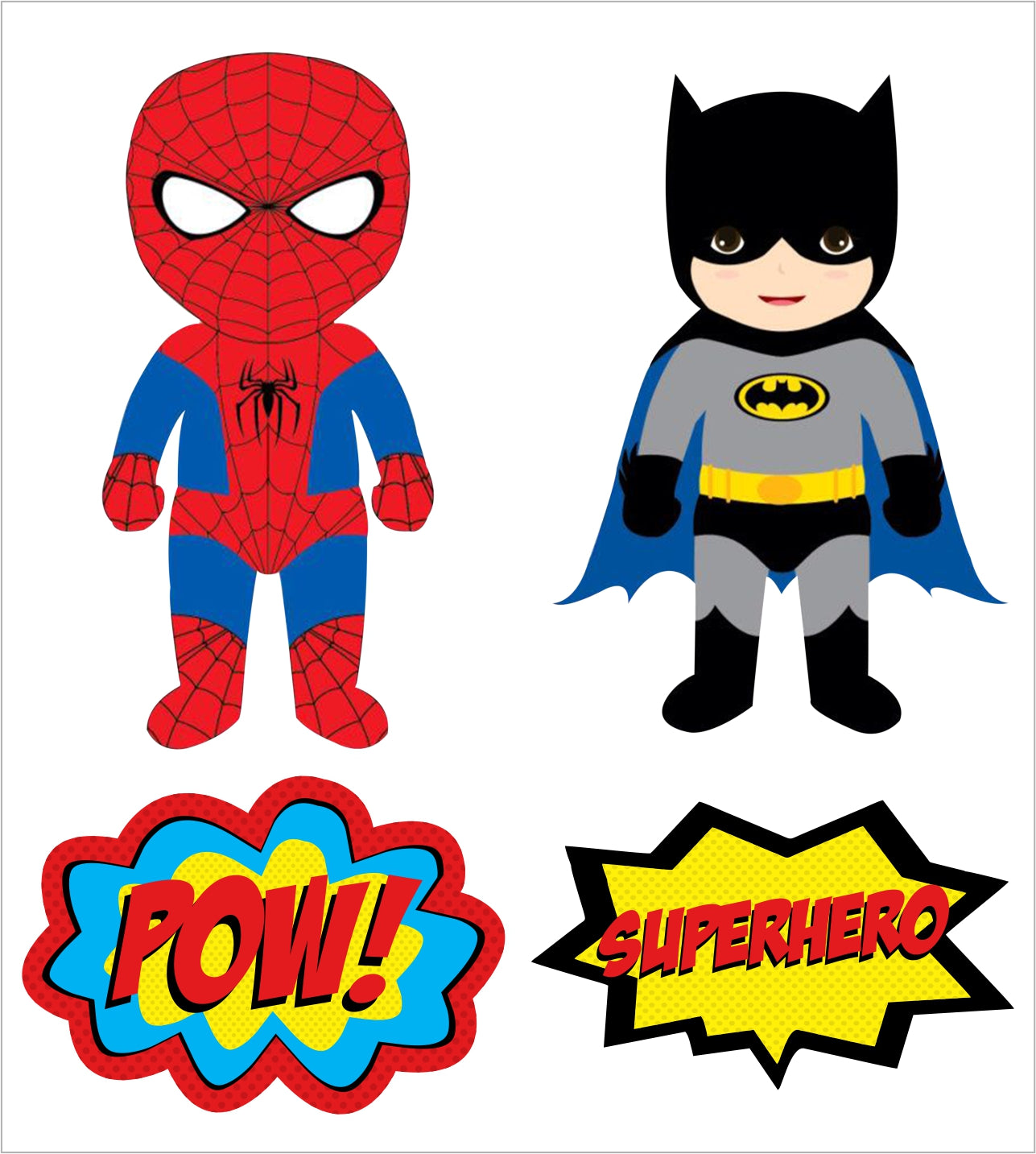 Super Hero Birthday Party Paper Decorative Straws
