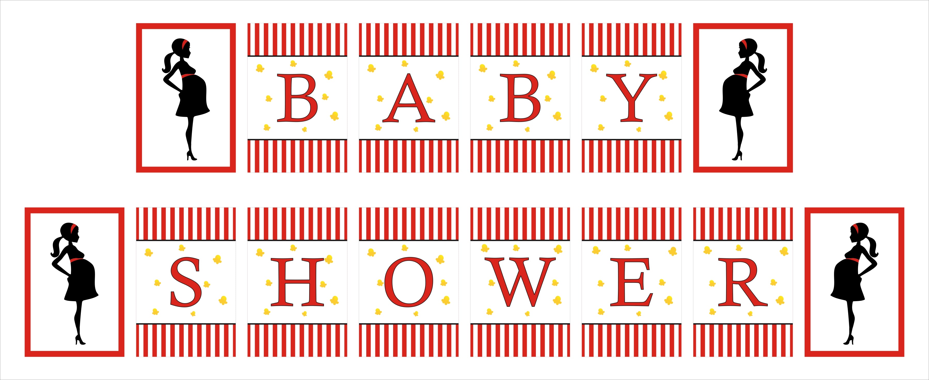 "Ready To Pop" Baby Shower Theme Party Banner for Decoration