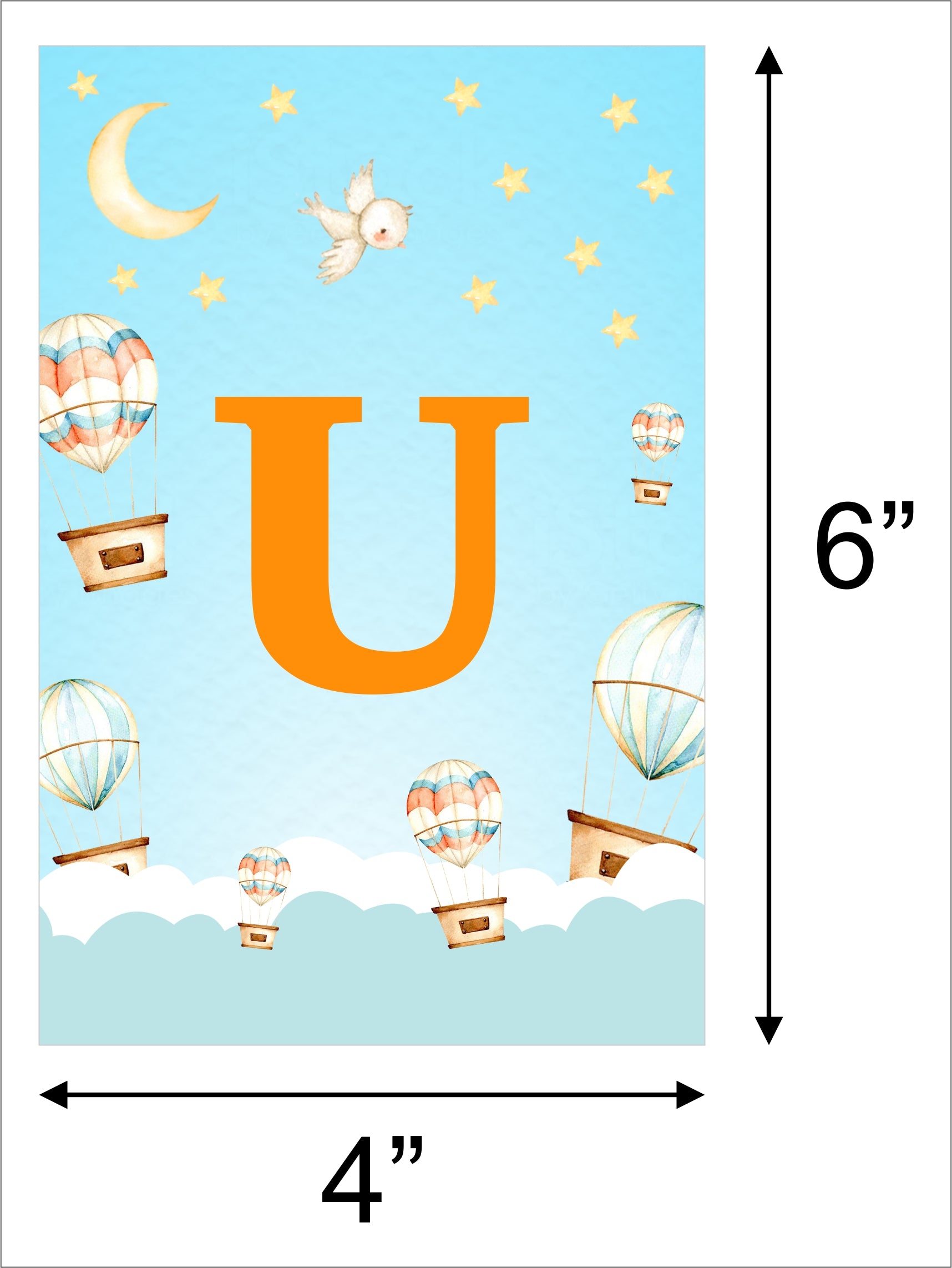 Hot Air Birthday Party Banner for Decoration