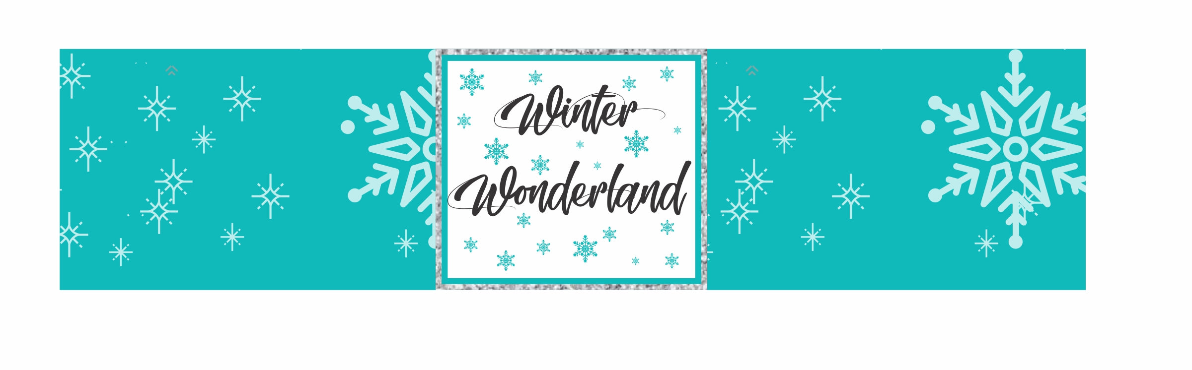 Winter Wonderland Theme Water Bottle Labels