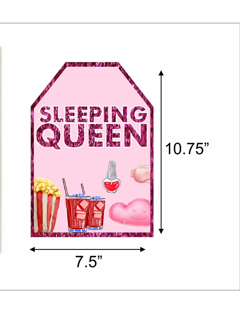 Pyjama Theme Birthday Party Paper Door Banner or for Wall Decoration.