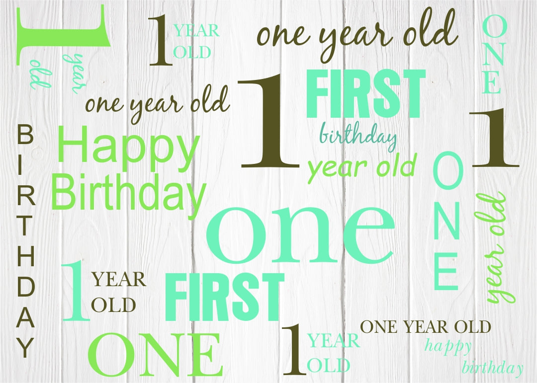 One Is Fun Birthday Party Personalized Backdrop.