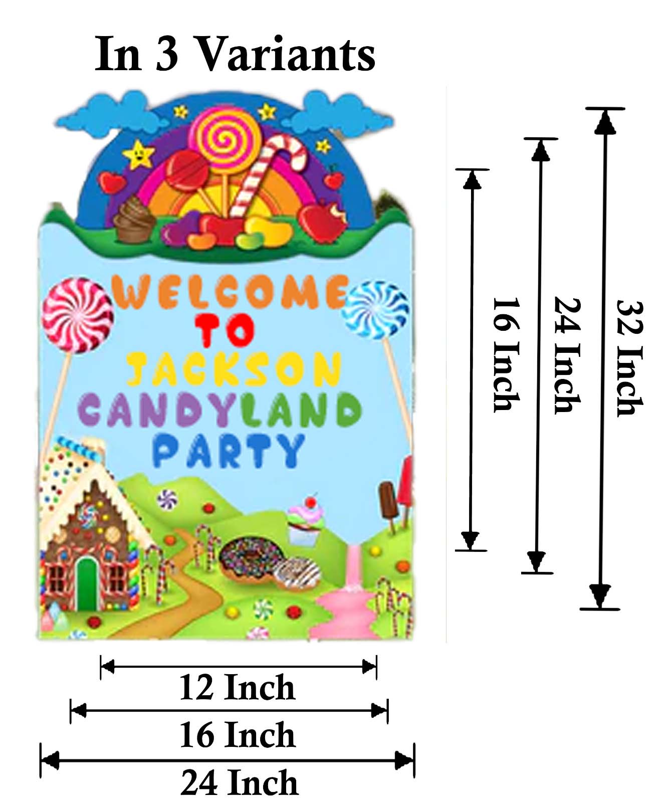 Candyland Theme Birthday Party Yard Sign/Welcome Board.