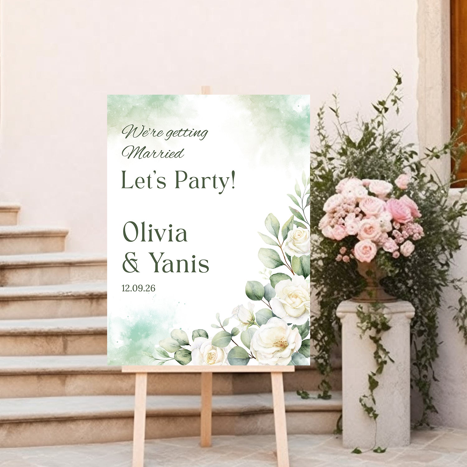 Wedding Welcome Sign Board for Decoration