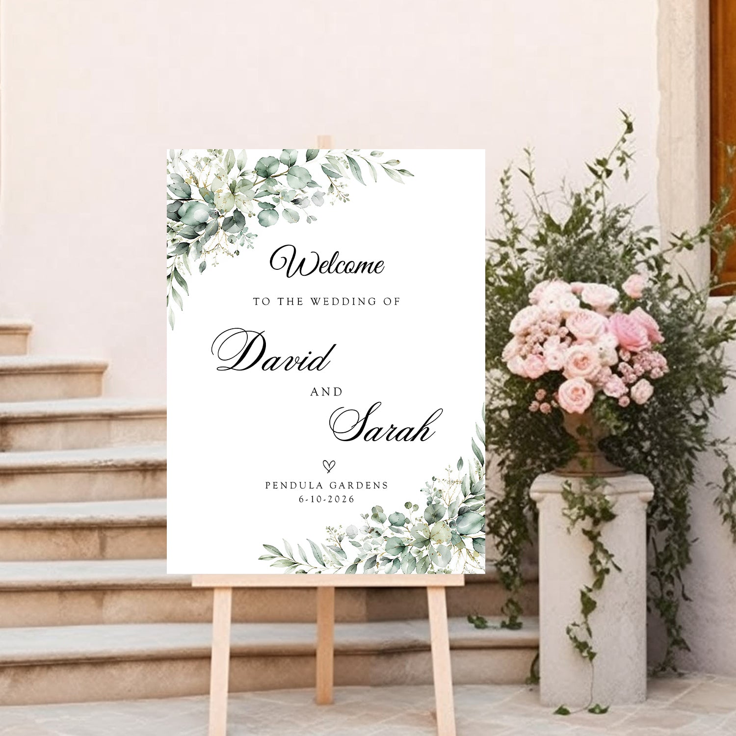 Wedding Welcome Sign Board for Decoration