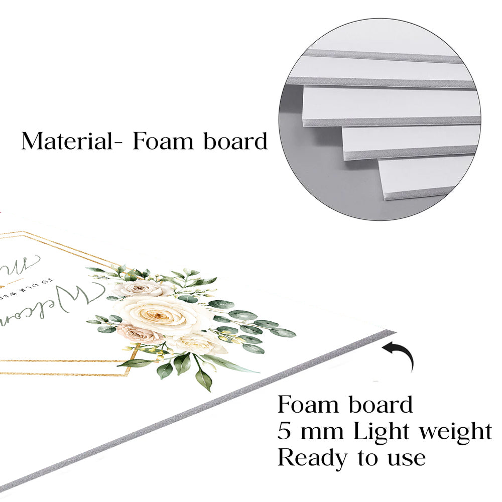 Wedding Welcome Sign Board for Decoration