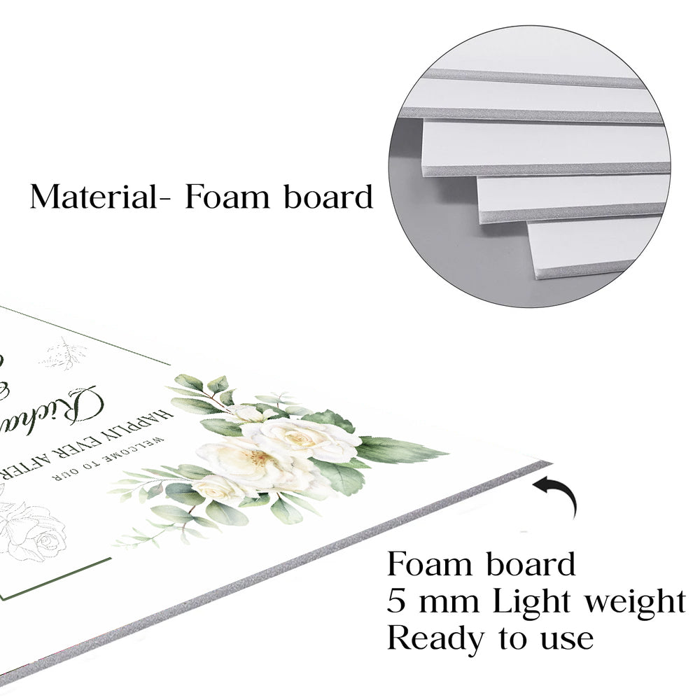 Wedding Welcome Sign Board for Decoration