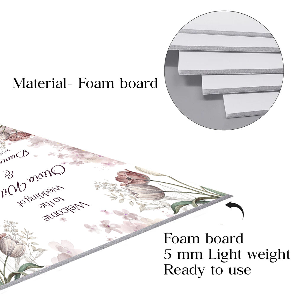 Wedding Welcome Sign Board for Decoration