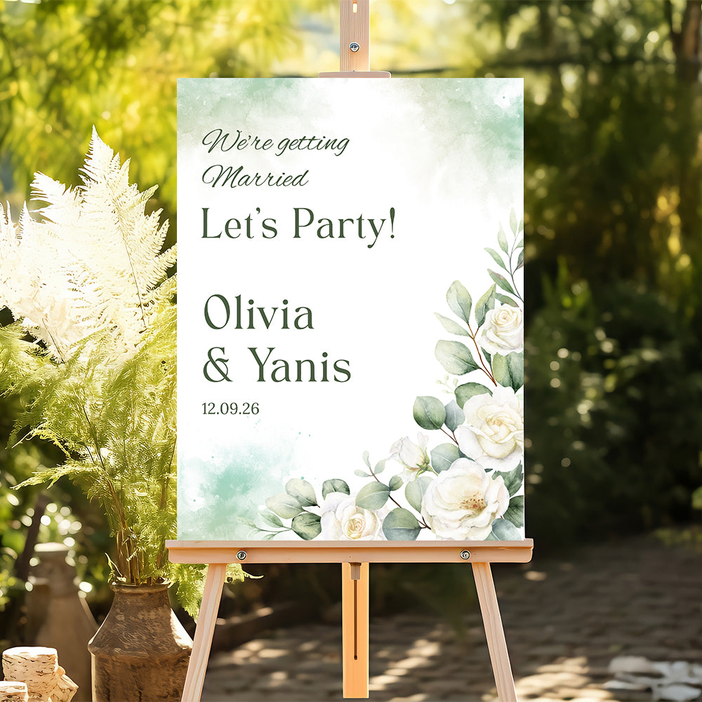 Wedding Welcome Sign Board for Decoration