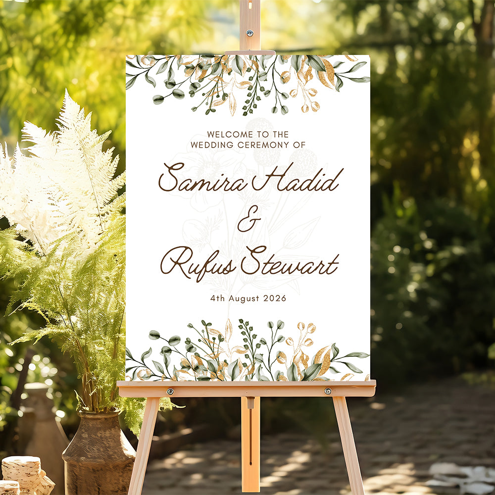 Wedding Welcome Sign Board for Decoration