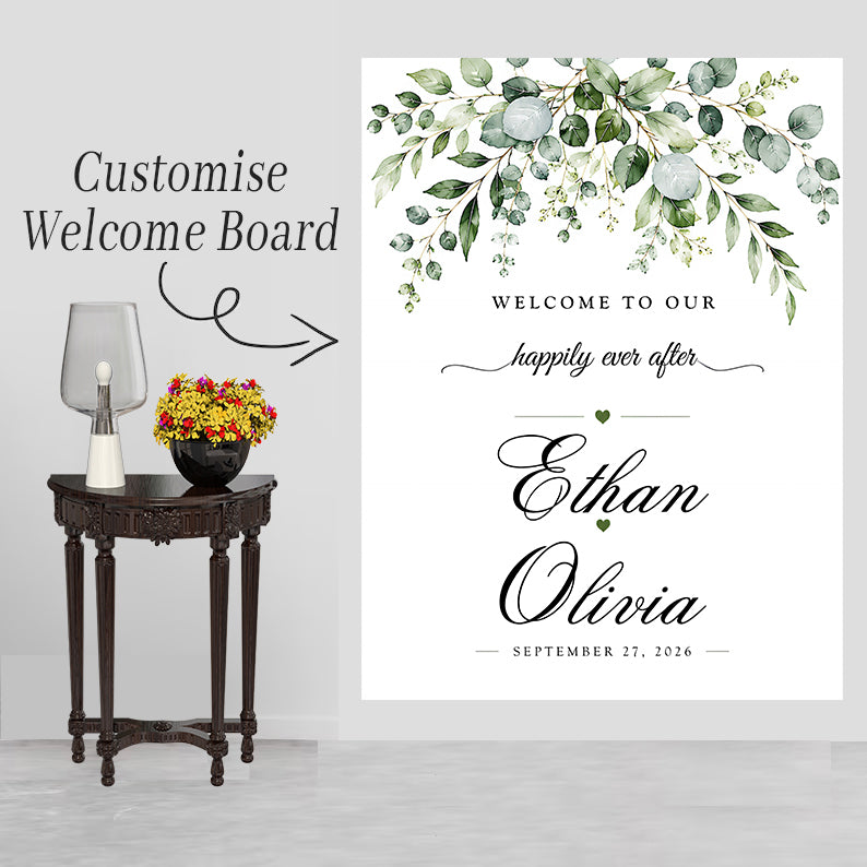 Wedding Welcome Sign Board for Decoration