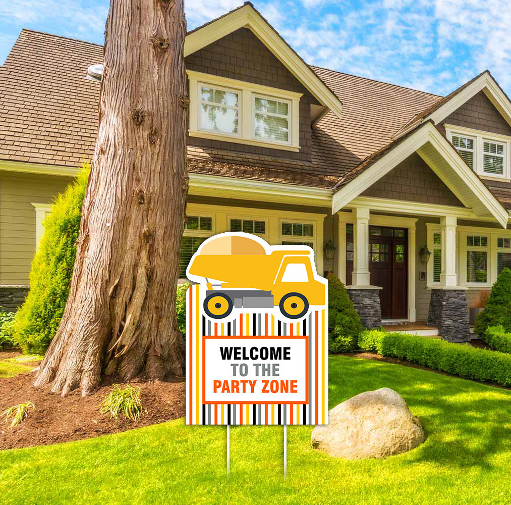 Construction Theme Birthday Party Yard Sign/Welcome Board