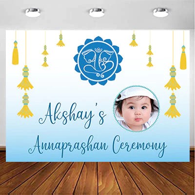 Annaprashana Ceremony Personalized Backdrop