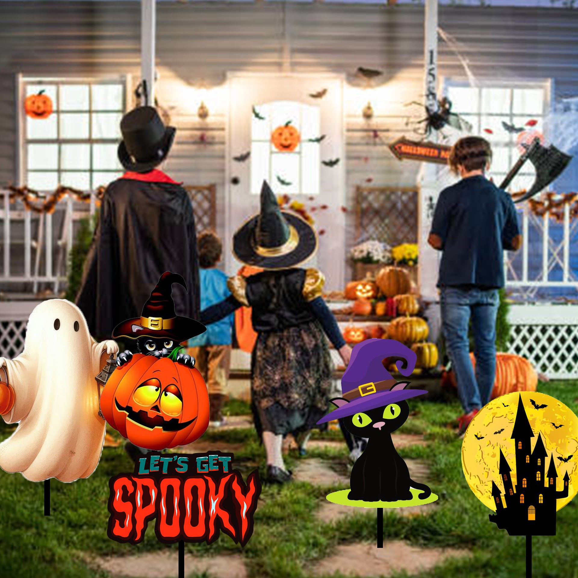 Halloween Party Decoration Cutouts / Yard Sign