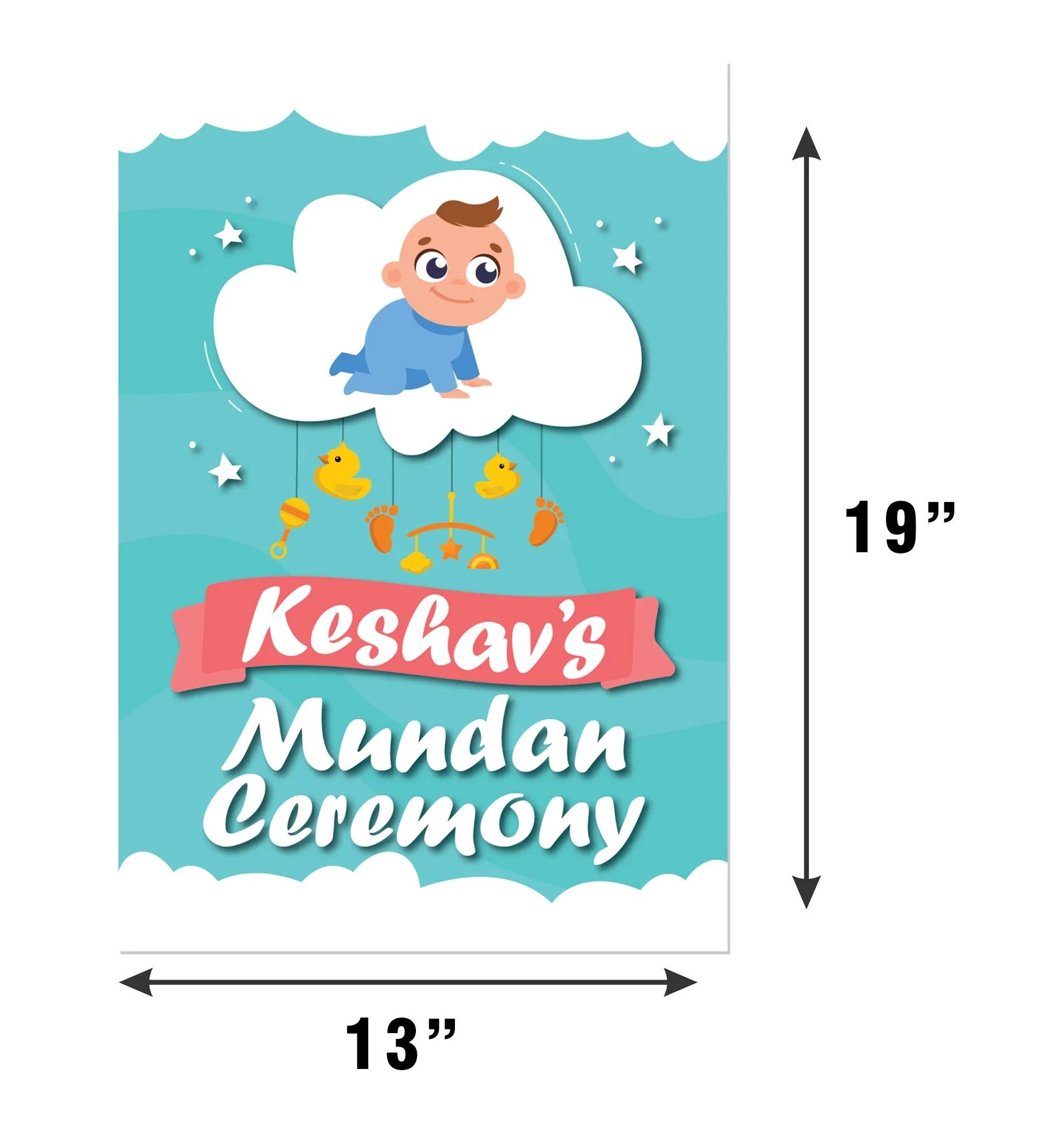 Mundan Ceremony Personalized Poster/Welcome Board