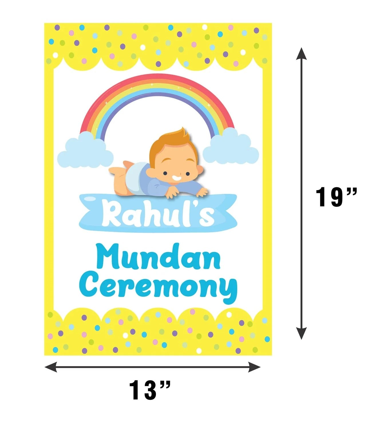 Mundan Ceremony Personalized Poster/Welcome Board