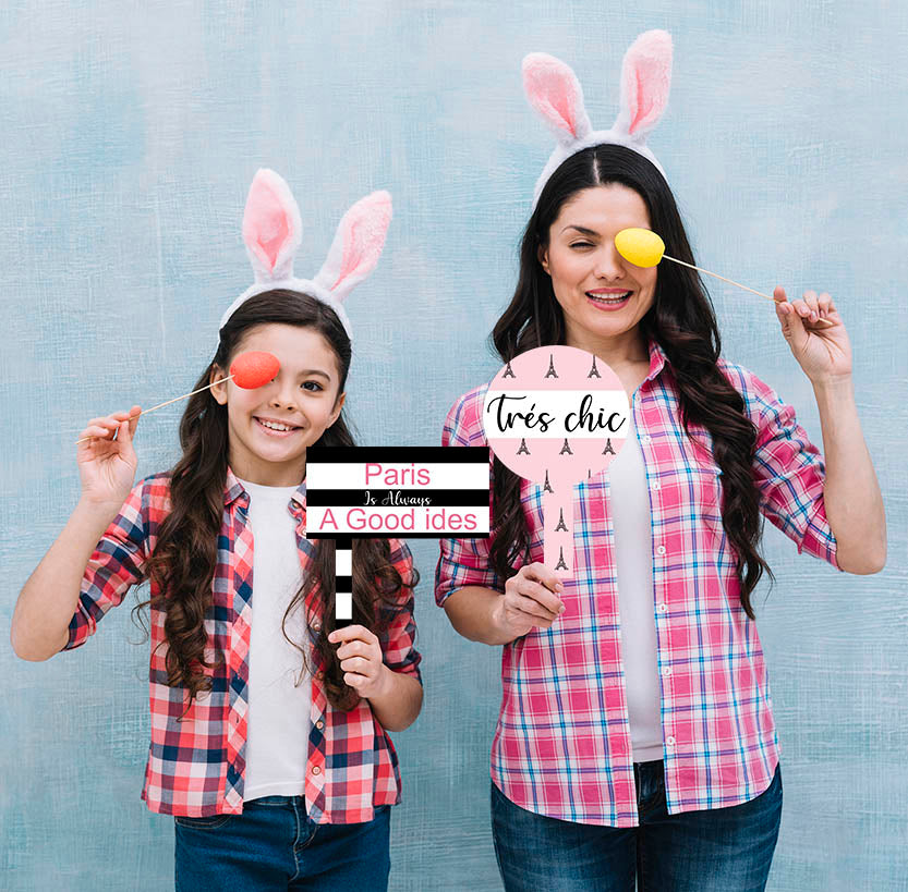 Paris Theme Birthday Party Selfie Photo Booth Frame