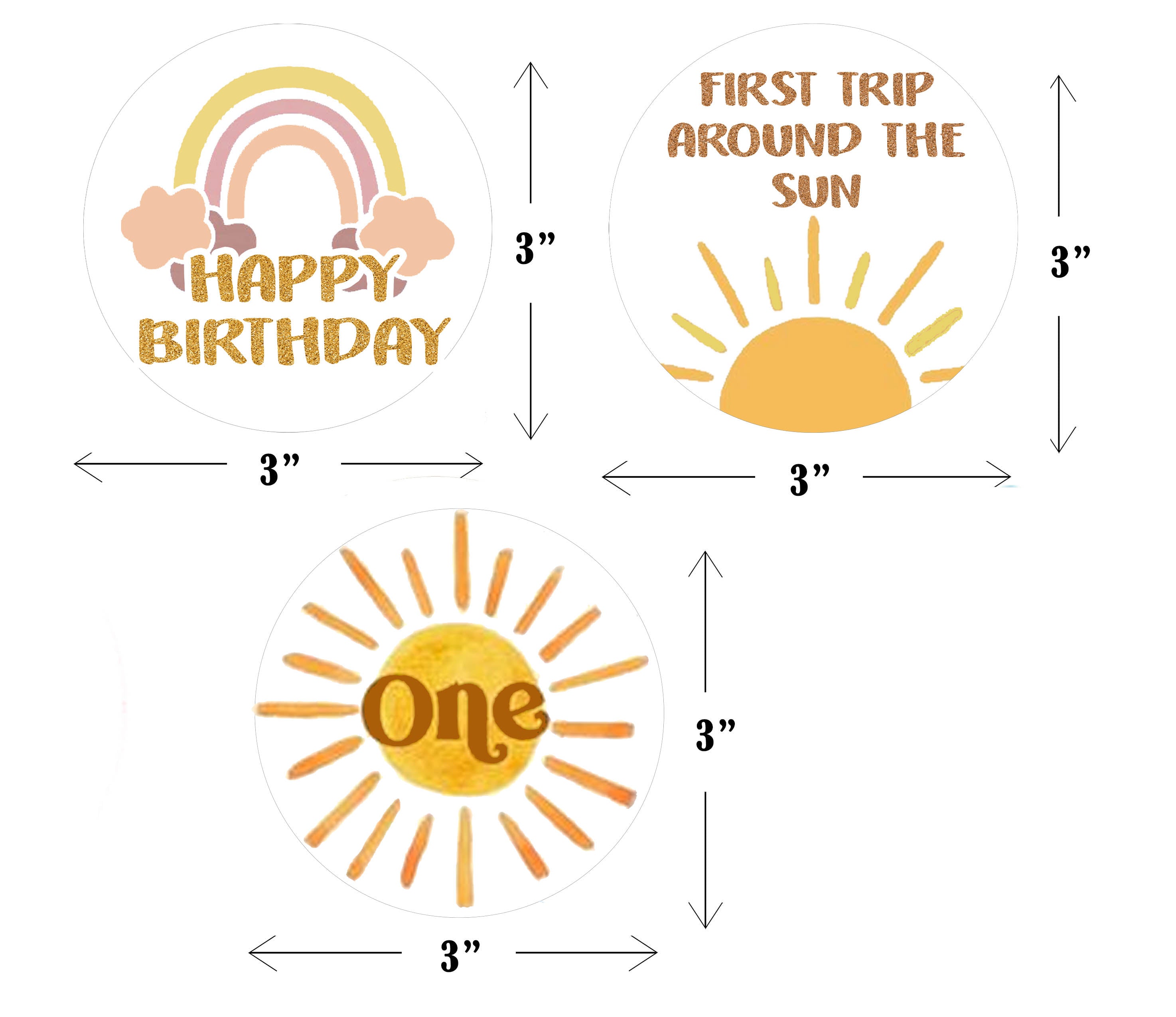 First Trip Around The Sun Birthday Party Paper Decorative Straws