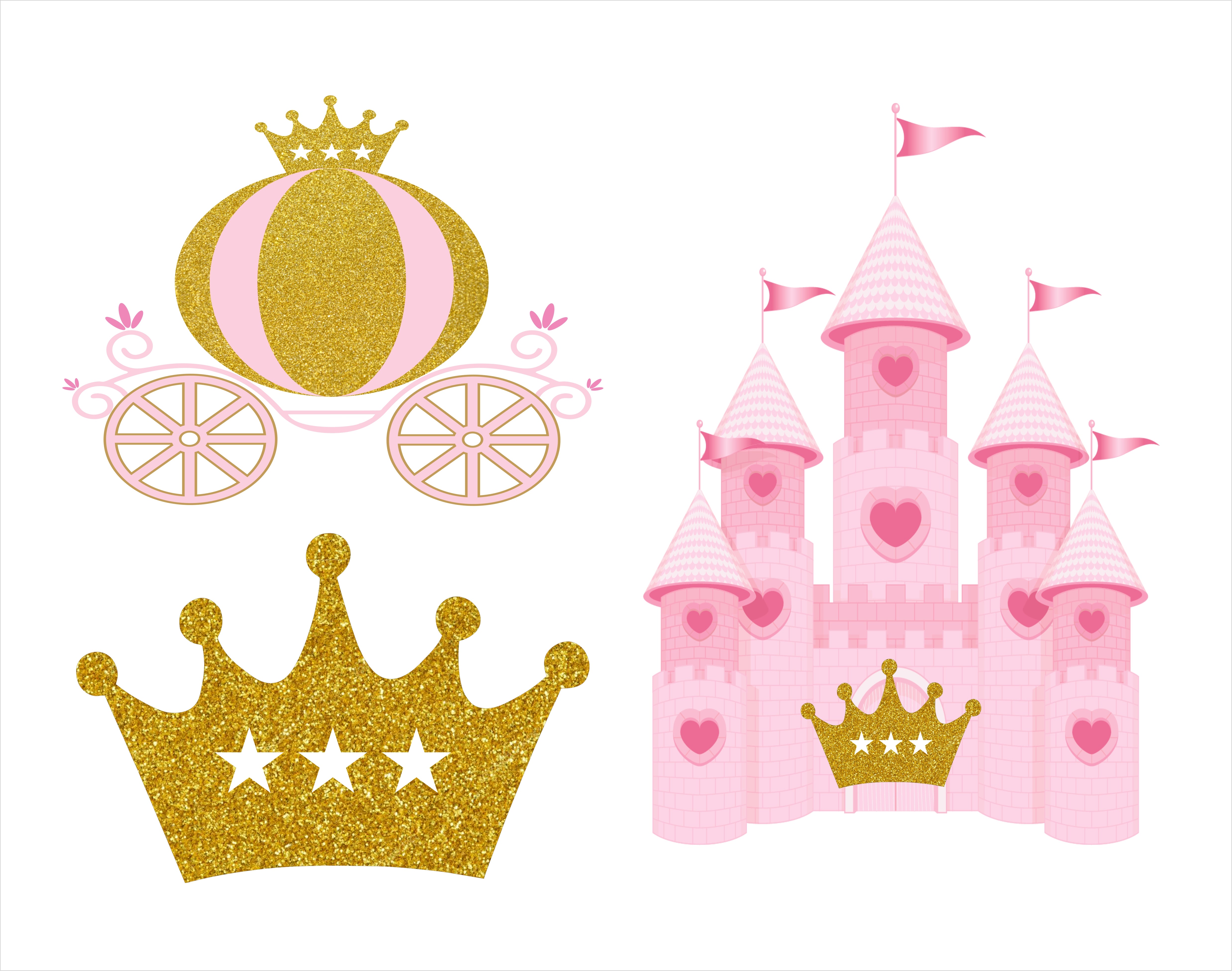 Princess Theme Birthday Party Table Toppers for Decoration