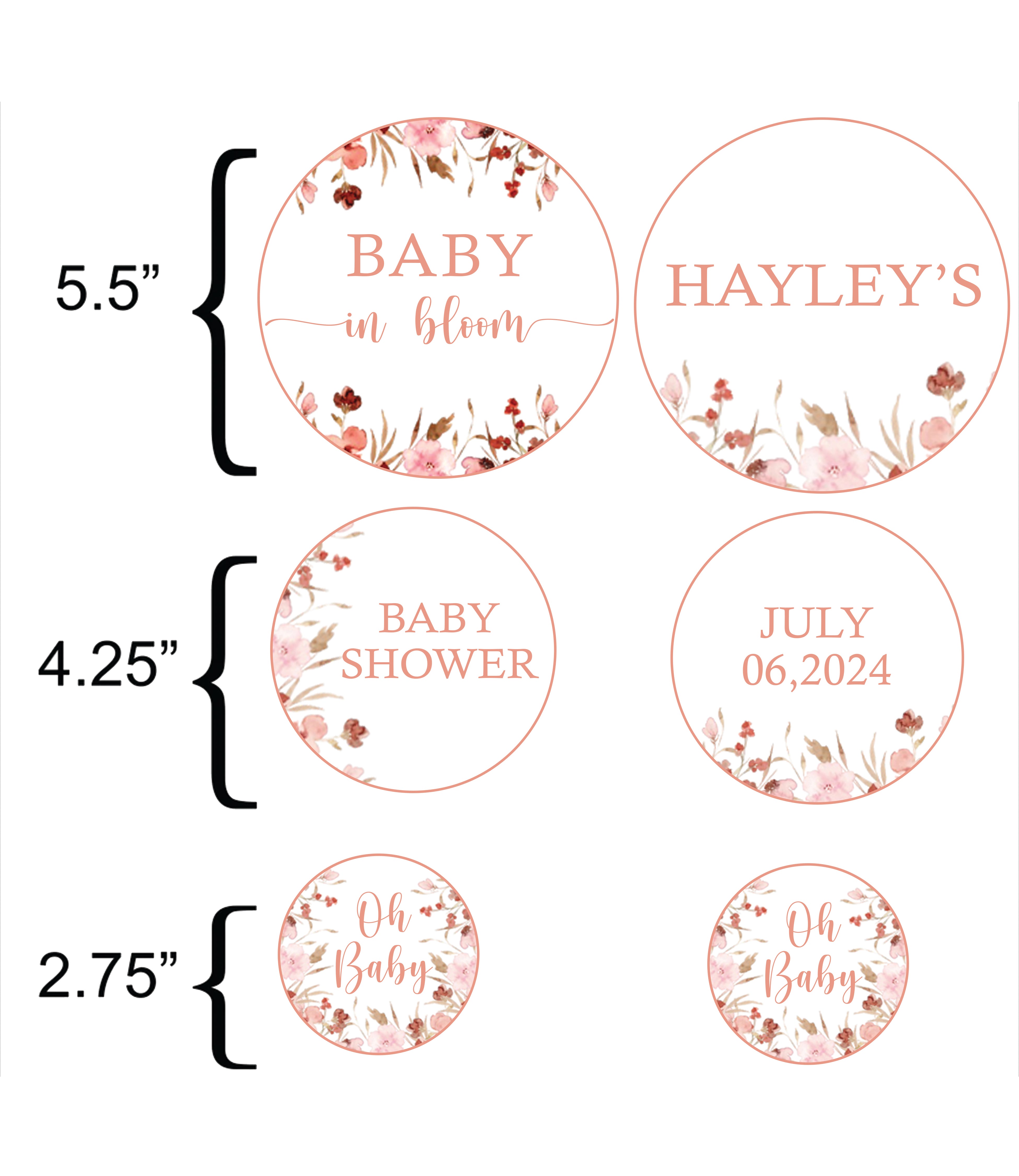 Baby In Bloom Baby Shower Party Table Confetti