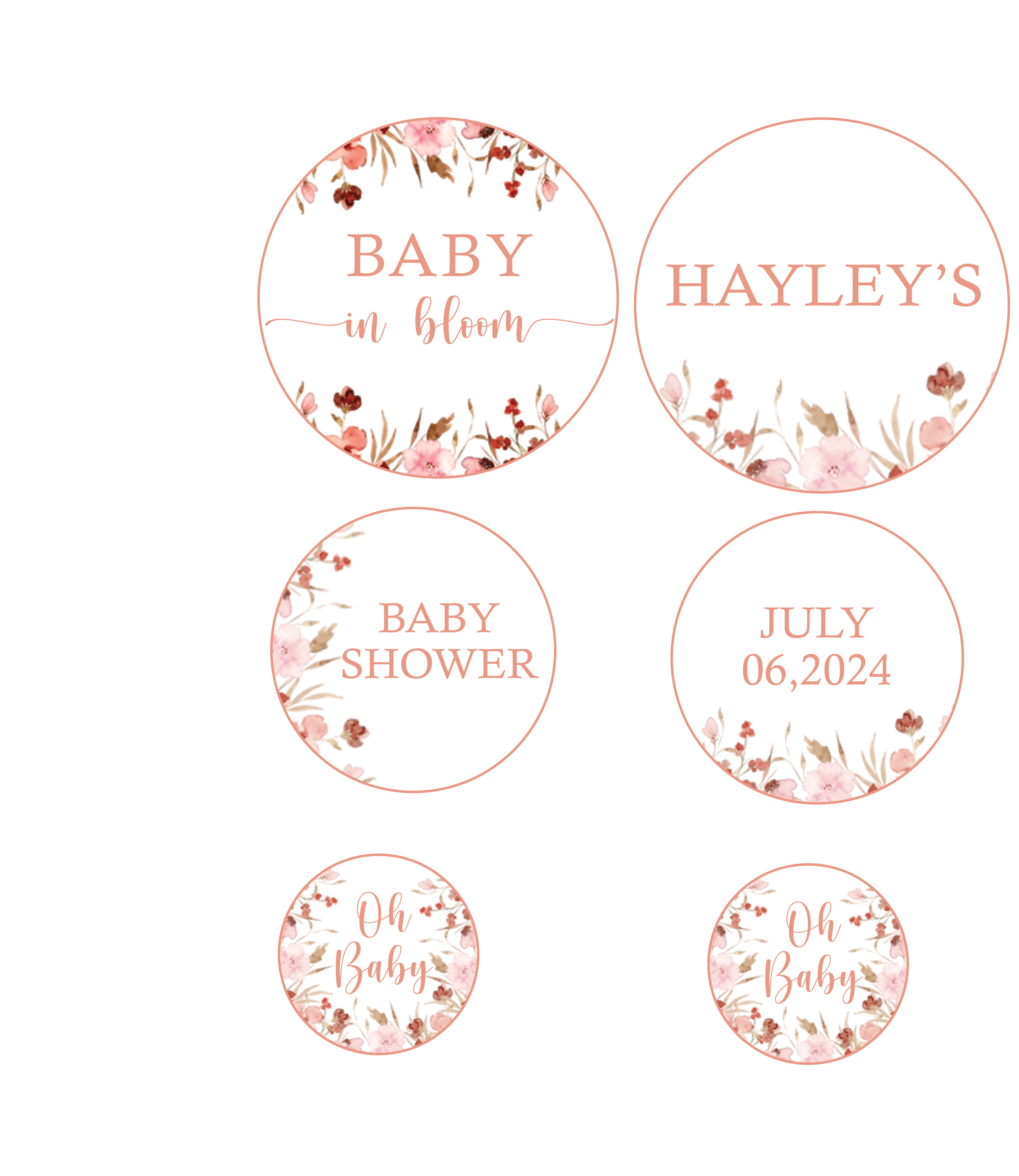 Baby In Bloom Baby Shower Party Table Confetti