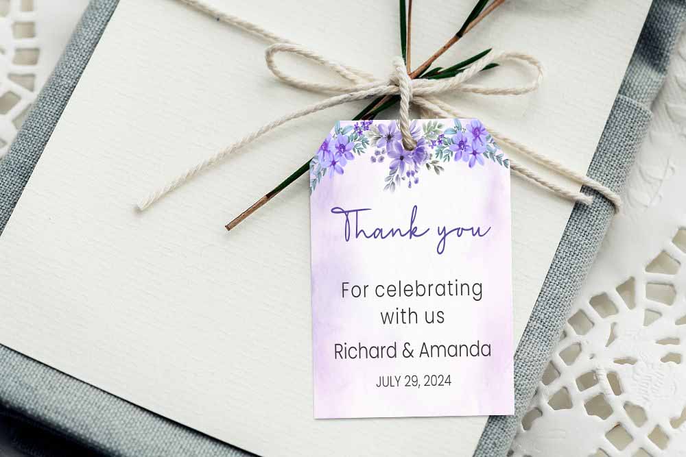 Wedding Thank You Favor Tag/Stickers